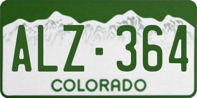 CO license plate ALZ364