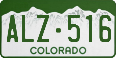 CO license plate ALZ516
