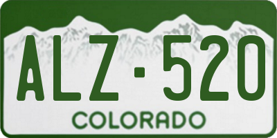 CO license plate ALZ520