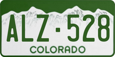 CO license plate ALZ528