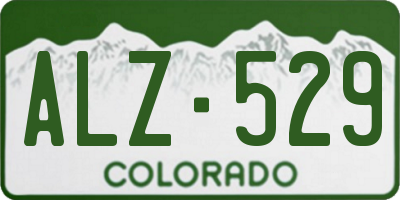 CO license plate ALZ529
