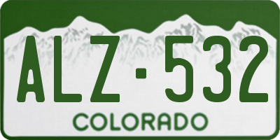 CO license plate ALZ532