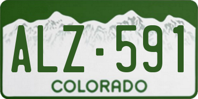 CO license plate ALZ591