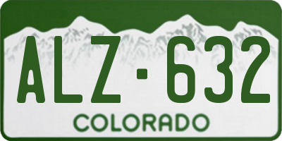 CO license plate ALZ632