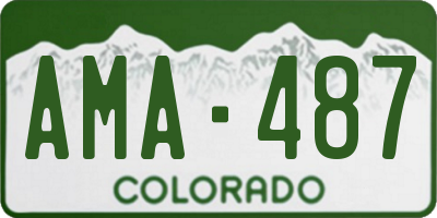 CO license plate AMA487