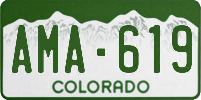 CO license plate AMA619