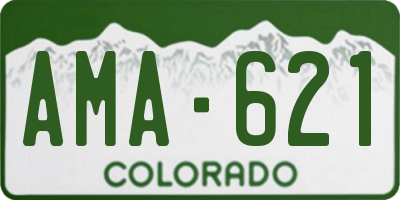 CO license plate AMA621