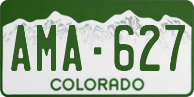 CO license plate AMA627