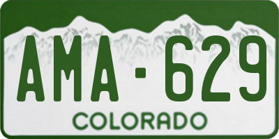 CO license plate AMA629