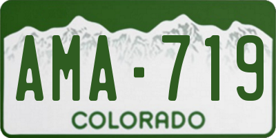 CO license plate AMA719