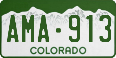 CO license plate AMA913