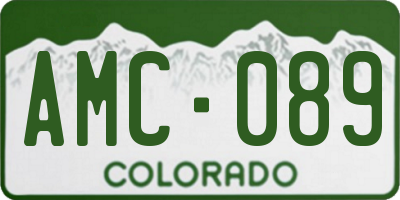 CO license plate AMC089