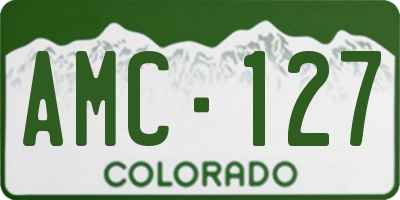 CO license plate AMC127