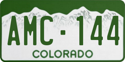 CO license plate AMC144