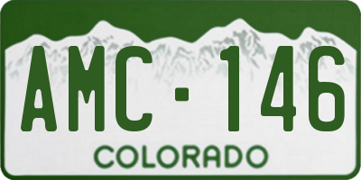 CO license plate AMC146