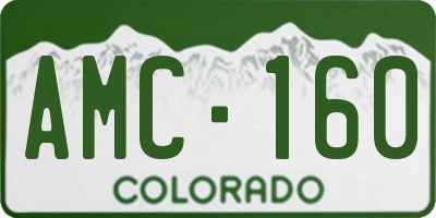 CO license plate AMC160