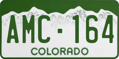 CO license plate AMC164