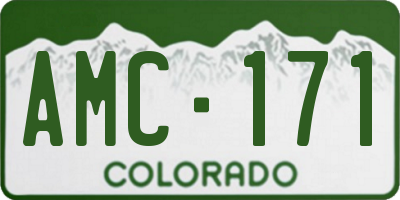 CO license plate AMC171