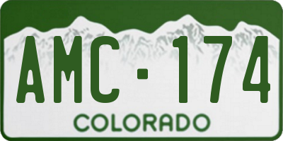 CO license plate AMC174