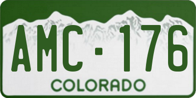 CO license plate AMC176