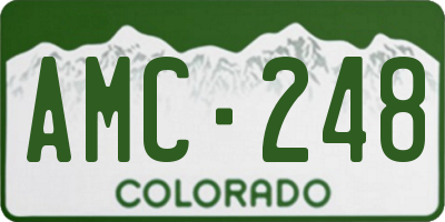 CO license plate AMC248