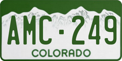 CO license plate AMC249