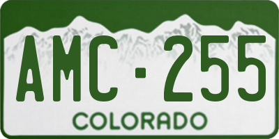CO license plate AMC255