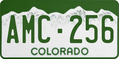 CO license plate AMC256