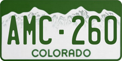 CO license plate AMC260