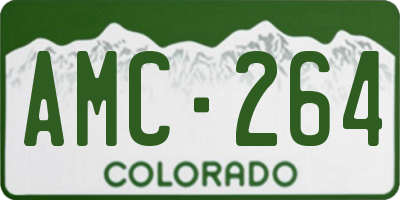CO license plate AMC264