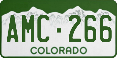 CO license plate AMC266