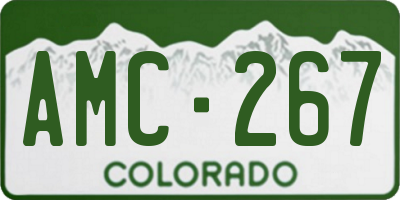 CO license plate AMC267