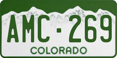 CO license plate AMC269