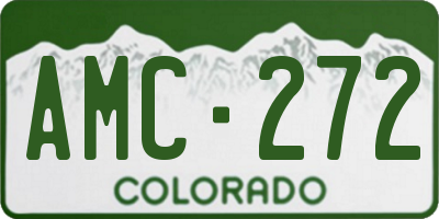 CO license plate AMC272