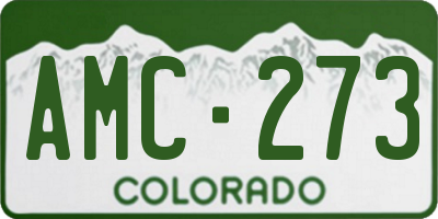 CO license plate AMC273