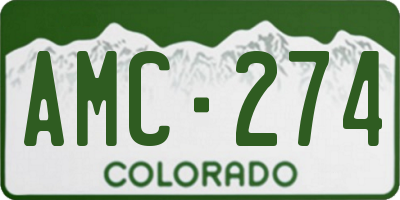 CO license plate AMC274