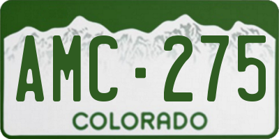 CO license plate AMC275