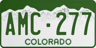 CO license plate AMC277