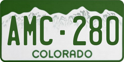 CO license plate AMC280