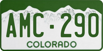 CO license plate AMC290