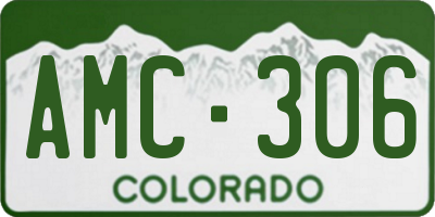 CO license plate AMC306