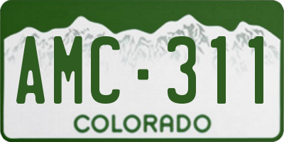 CO license plate AMC311