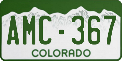 CO license plate AMC367
