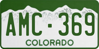 CO license plate AMC369