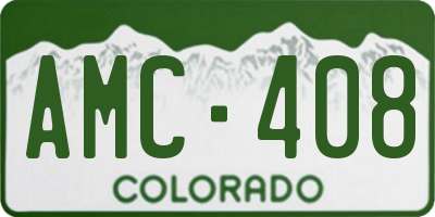 CO license plate AMC408