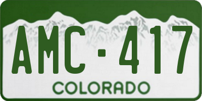 CO license plate AMC417