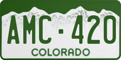 CO license plate AMC420