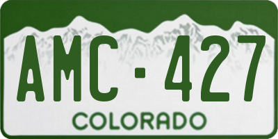 CO license plate AMC427