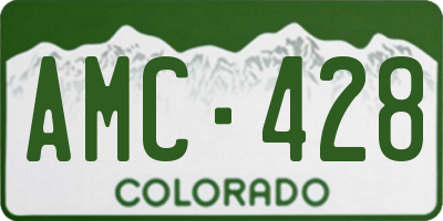 CO license plate AMC428