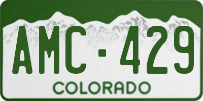 CO license plate AMC429